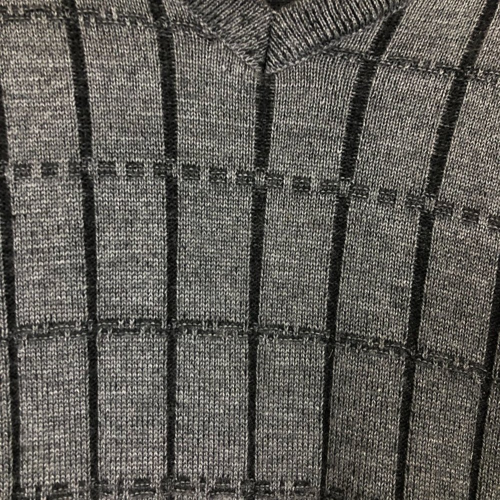 Spurrt Mens Knit Merino Wool Blend Sweater Sz XL V Neck Gray Germany Unique - Picture 7 of 9